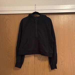 Black Women's Half-Zip Sweatshirt